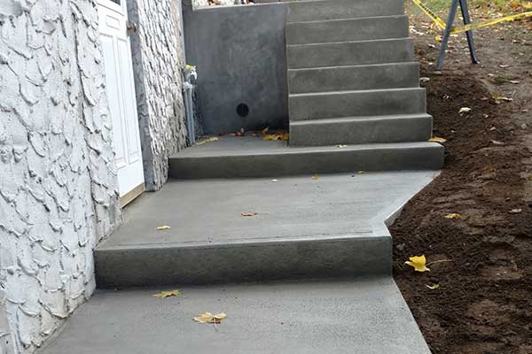 Concrete stairs